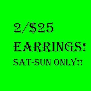 Earring Sale Every Weekend